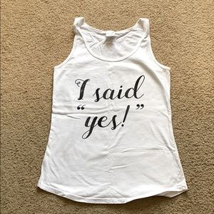 “I said yes!” Tank